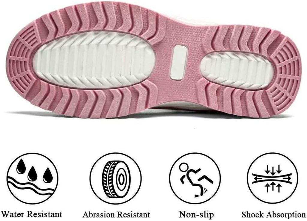 Men Womens Winter Snow Boots Insulated Outdoor Hiking Shoes Fur Lined Warm Boots